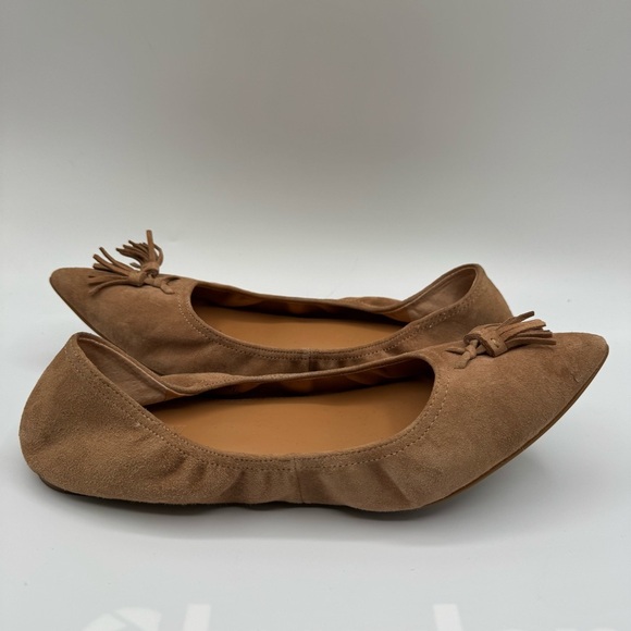 J. Crew Brown Suede Tassel Loafers | Good Used Condition - Picture 4 of 9